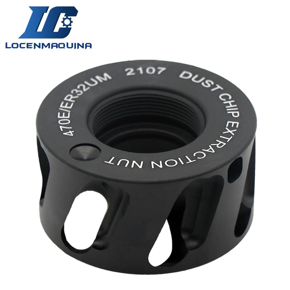 Écrou d'extraction de poussière de broche en aluminium 24000rpm ER20UM ER25UM ER32UM ER40UM, écrou d