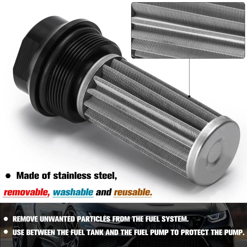 ID = 44mm PQY nouveau filtre à carburant avec 2 pièces AN6 et 2 pièces raccords adaptateur AN8 avec 
