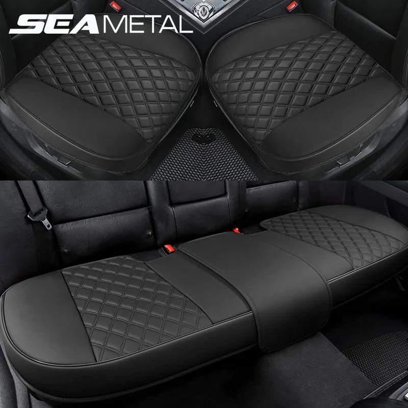 SEAMETAL Housse de siège de voiture en cuir PU Housse de chaise de voiture pour automóvil Housses de
