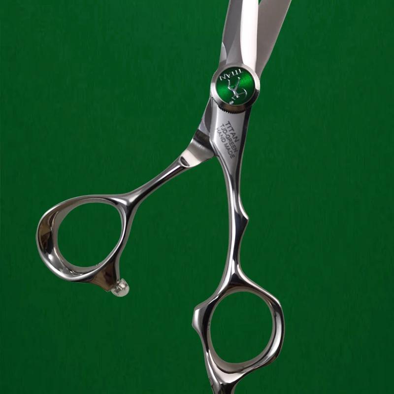 Ciseaux de coiffure professionnels titan, coupe amincissante, outil de barbier pour salon de coiffur