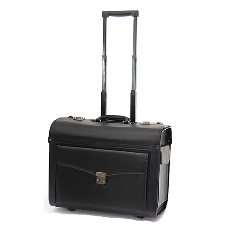 Sac à main de voyage sur roues, rétro, sac à roulettes, fourre-tout à roulettes, pour femme d'hôtess