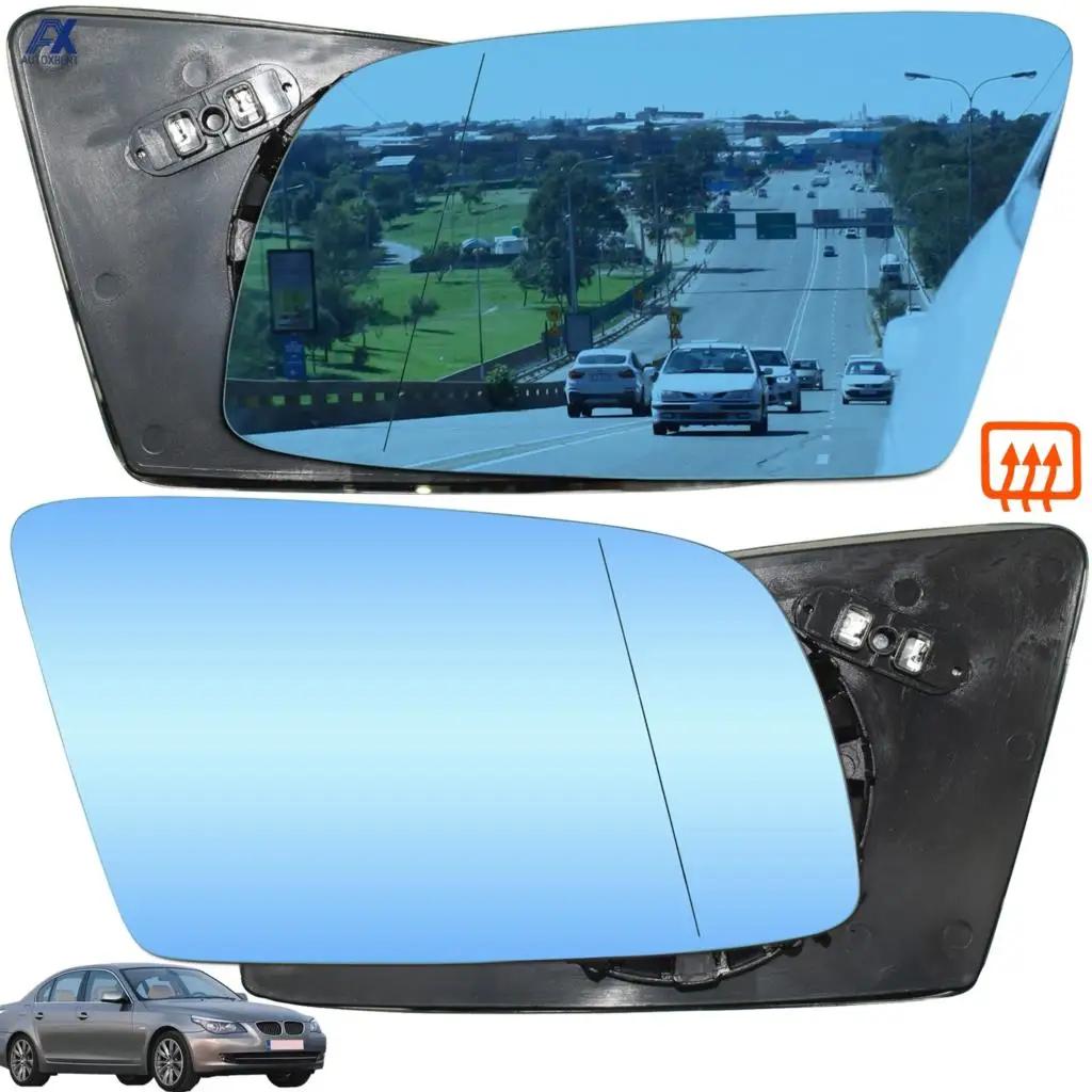 Pour Bmw série 5 E60 E61 E63 E64 2003-2010 côté gauche et droit bleu miroir d'aile chauffant verre g