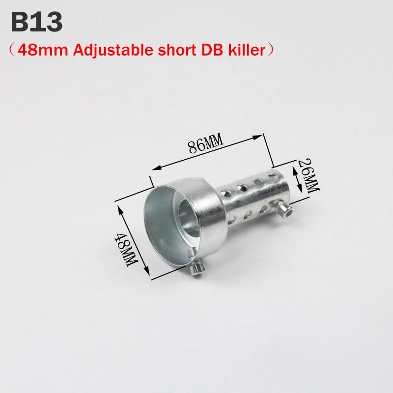 Silencieux d'échappement réglable DB Killer, 35mm 42mm 45mm 48mm 60mm, réduit le bruit, éliminateur 