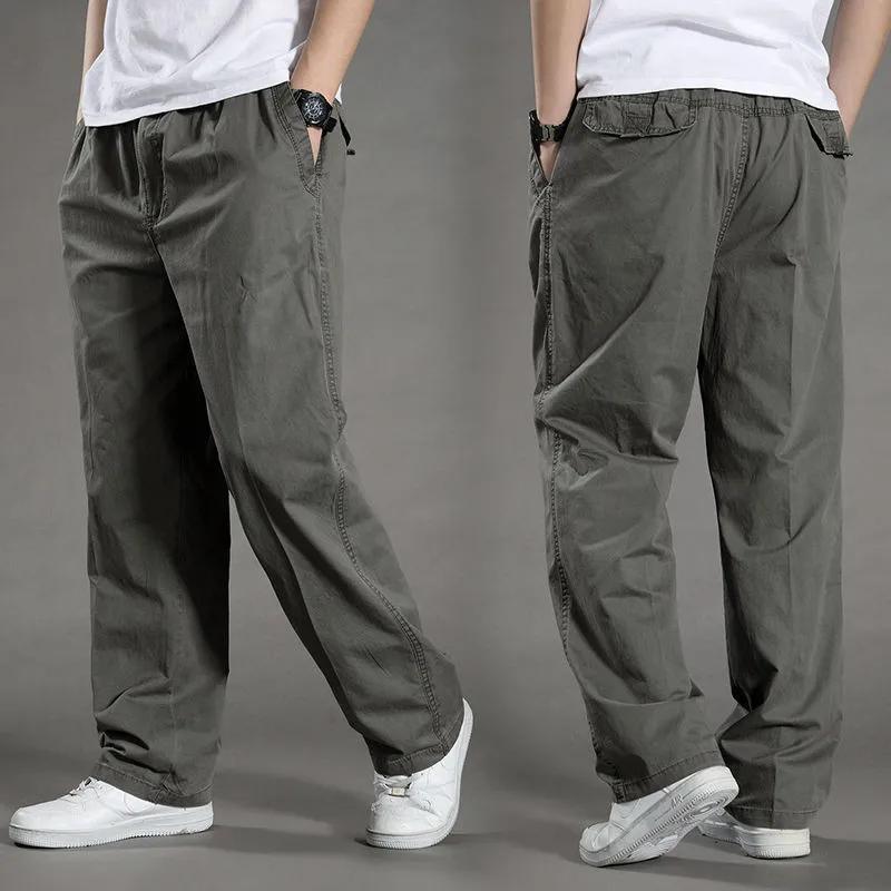 Pantalon Cargo homme été printemps coton vêtements de travail nouveau en grande taille 6XL décontrac