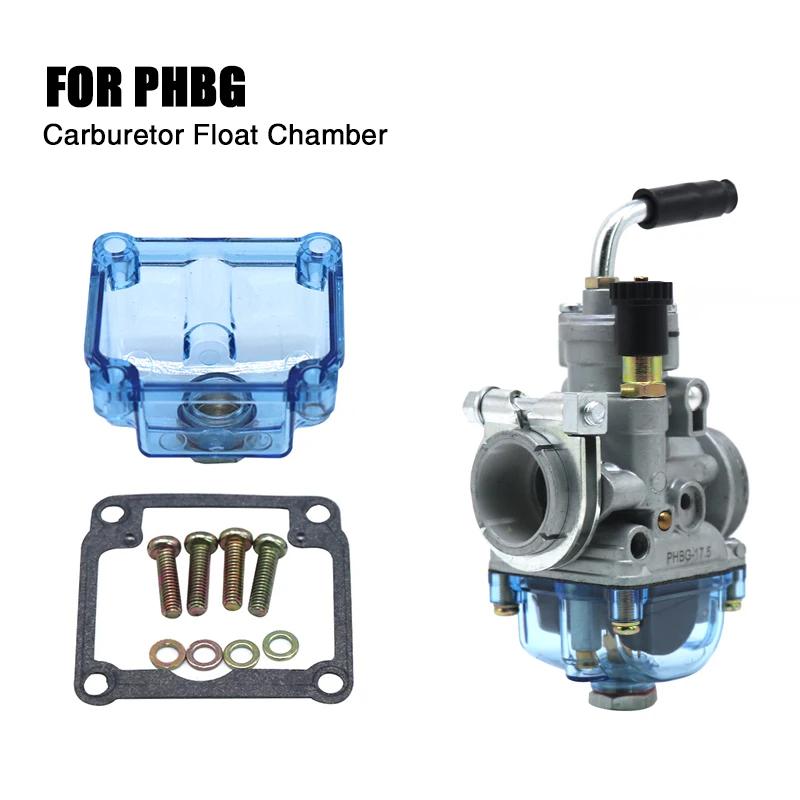 Sclmotos-pour Dellorto PHBG AS BS CS DS AD BD carburateur de moto chambre flottante transparente bol