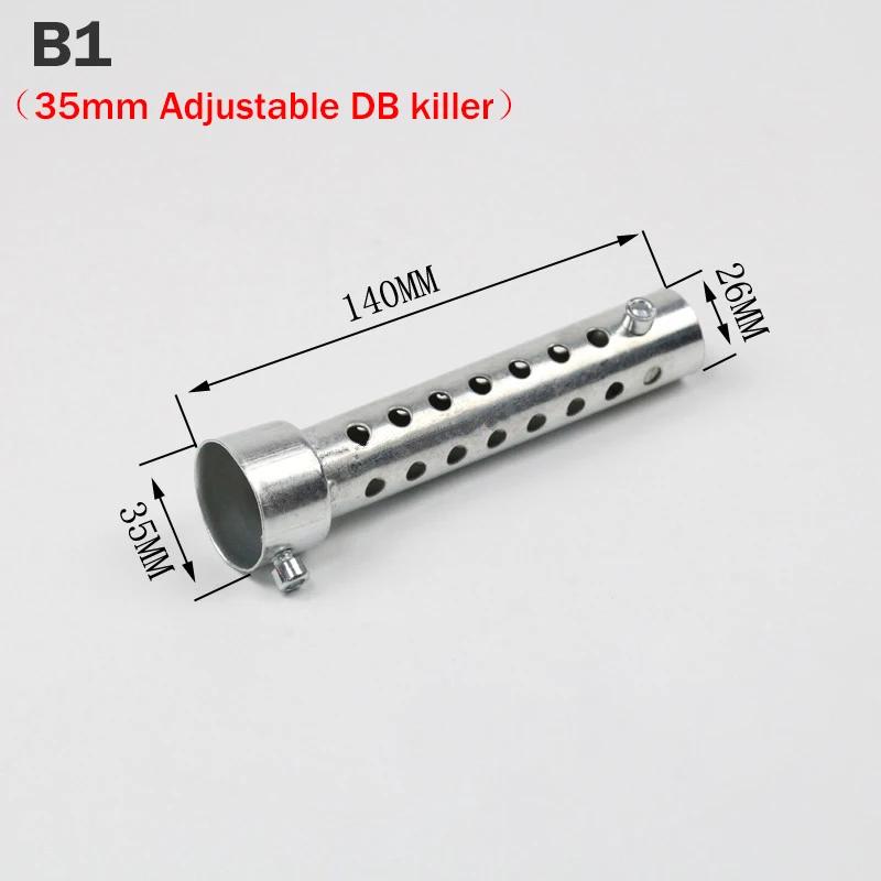 Silencieux d'échappement réglable DB Killer, 35mm 42mm 45mm 48mm 60mm, réduit le bruit, éliminateur 