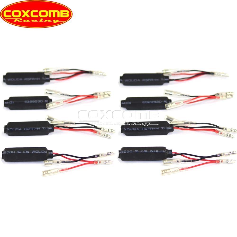 Indicateur de clignotant universel noir pour moto, 2 pièces, 12V, 10w, 10 Ω, indicateur de charge LE