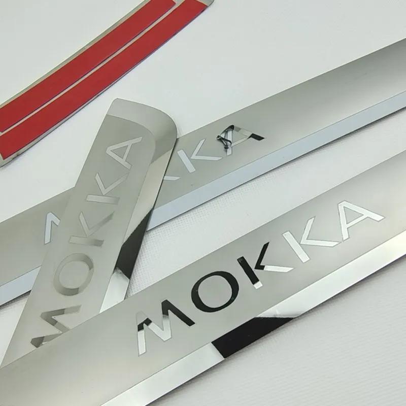 Plaque de seuil de porte pour Opel Mokka SachMokka X 2012-2020, protection de seuil, autocollant de 