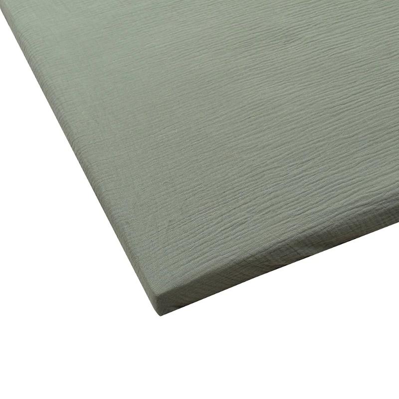 Drap-housse de lit en coton pour bébé, protection de literie, housse de matelas de couleur unie, uni