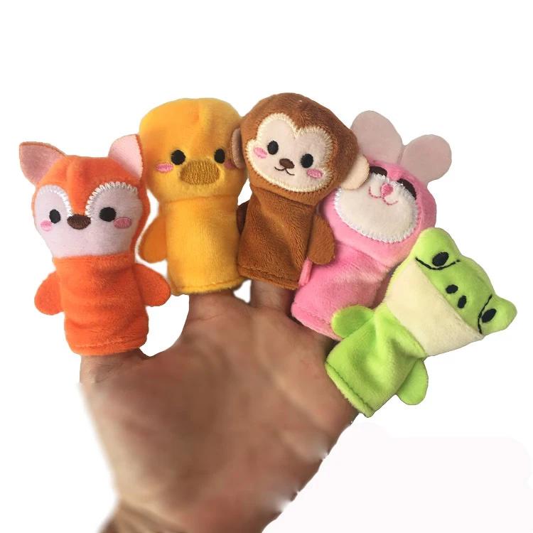 Marionnettes à doigt en peluche, ensemble de jouets à doigt, marionnettes, poupées d'animaux de la f