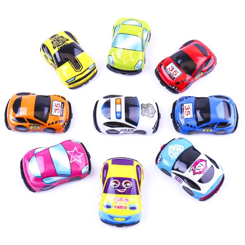 20 pcs/lot jouets de bande dessinée mignon en plastique tirer vers l'arrière voitures avion jouet vo