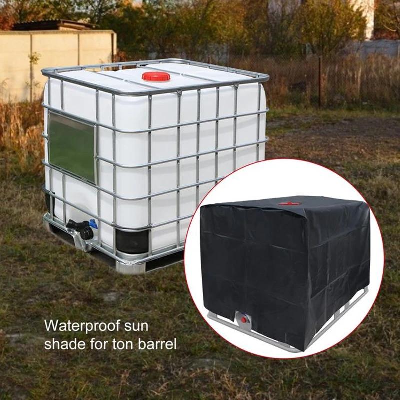 Housse de protection noire anti-poussière pour fourre-tout IBC, 275 gallons, pour réservoir d'eau IB