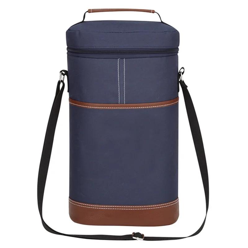Sac isotherme pour bouteille de vin isotherme souple, bouteille thermique à 2 clics, sac d'extérieur