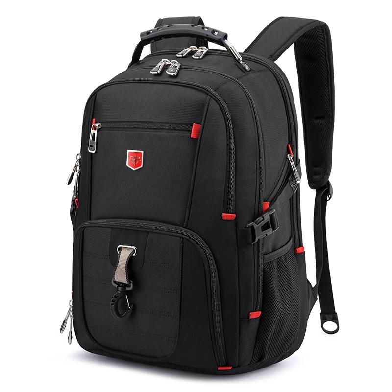 Sac à dos suisse étanche pour hommes, sacs à dos pour ordinateur portable 15.6/17 pouces, sacs de vo