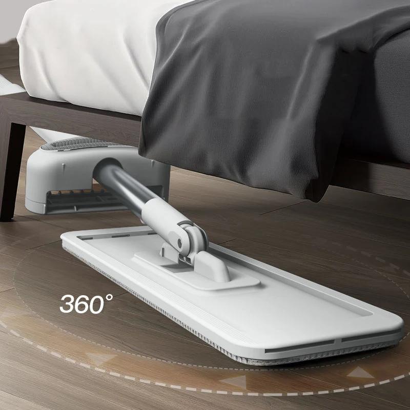 Mmagic – serpillière pour le lavage des sols, nettoyage de la serpillière à rotation plate, seau de 