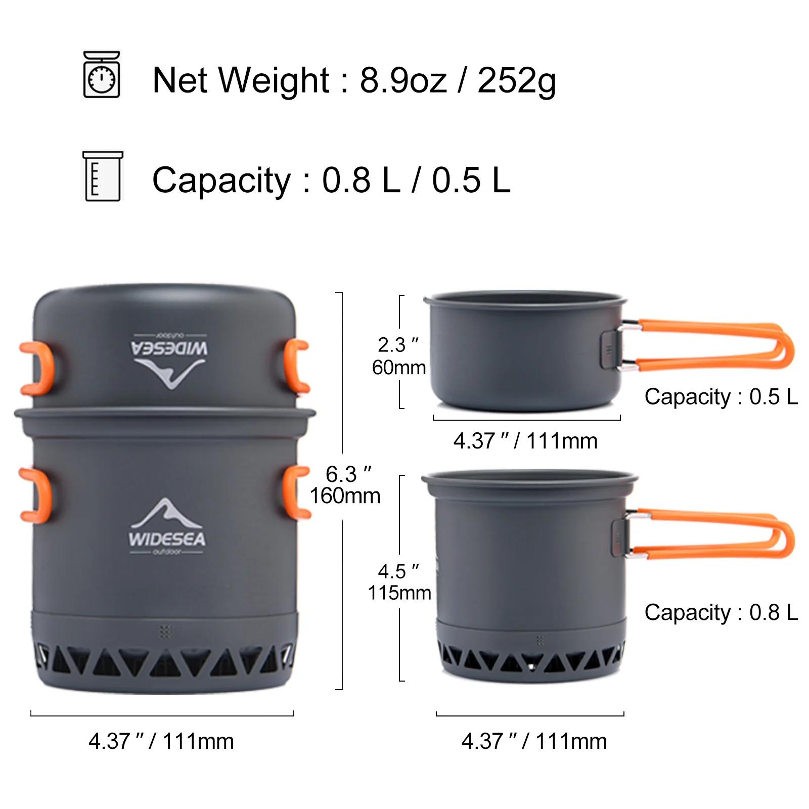 ESEA-Batterie de cuisine pour camping, ensemble de cuisson en plein air, cuisinière à chaleur, usten
