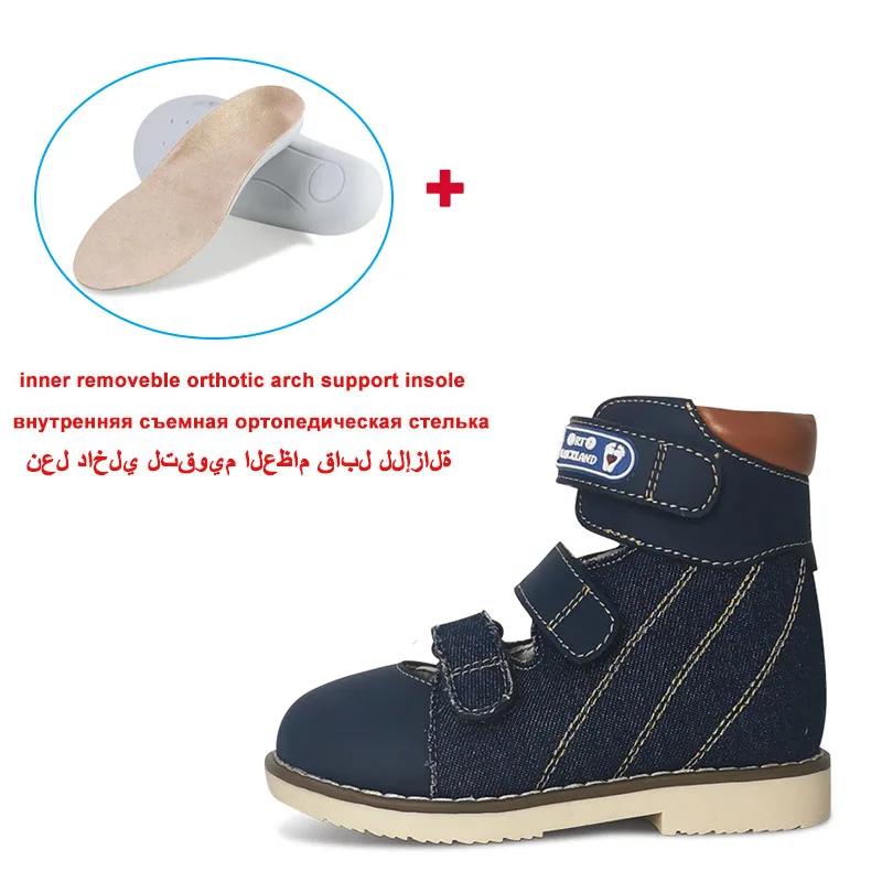 Ortoluckland – sandales en Denim pour enfants, chaussures orthopédiques d'été pour filles et garçons