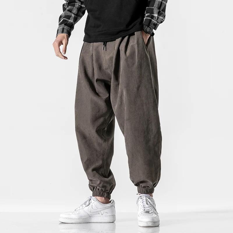Nouveau automne hommes pantalons noirs Hip Hop Streetwear mode survêtement sarouel homme pantalon de