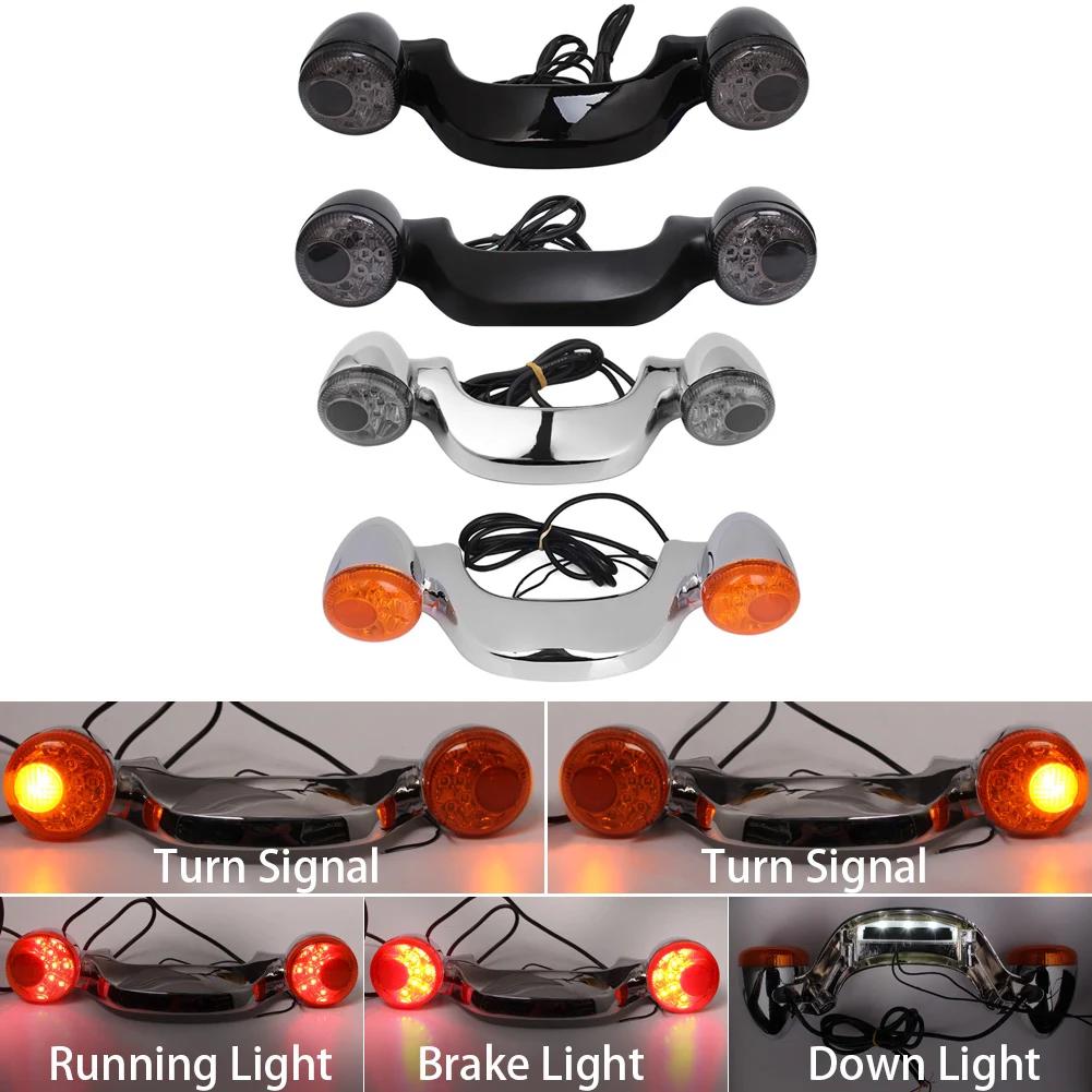 Clignotant arrière LED pour motos, barre lumineuse de stop, pour Harley Touring Street Road Glide CV