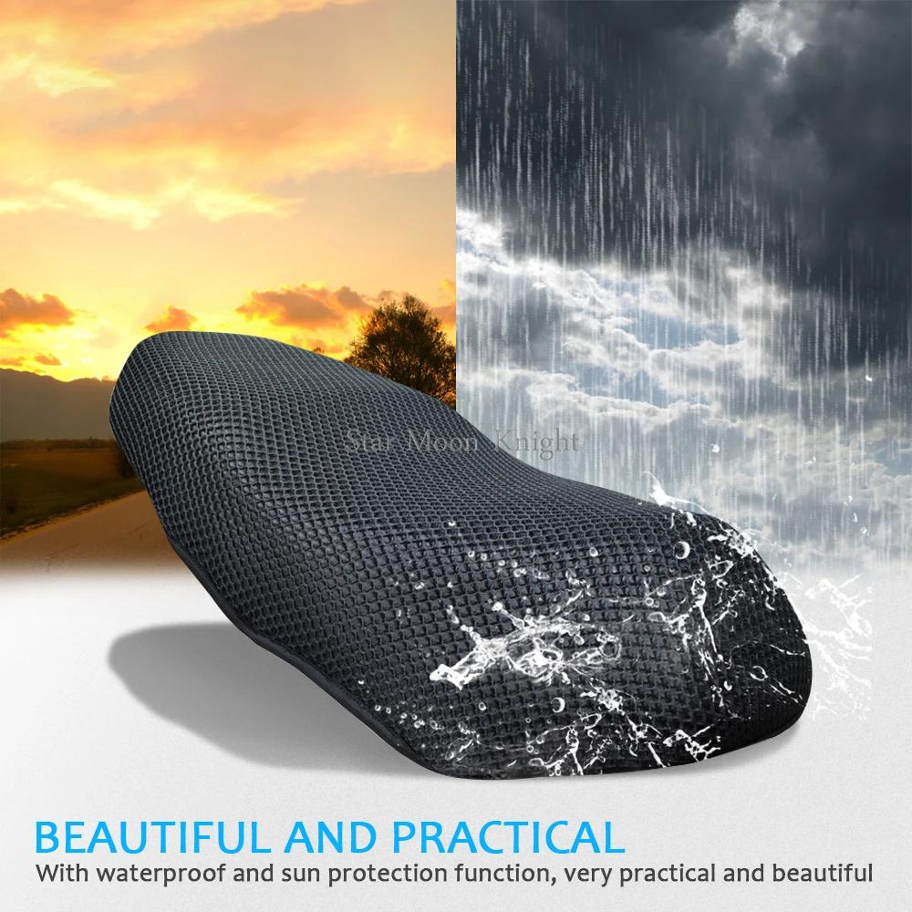 Juste de siège en maille coordonnante pour moto, housse respirante, imperméable, coussin résistant a