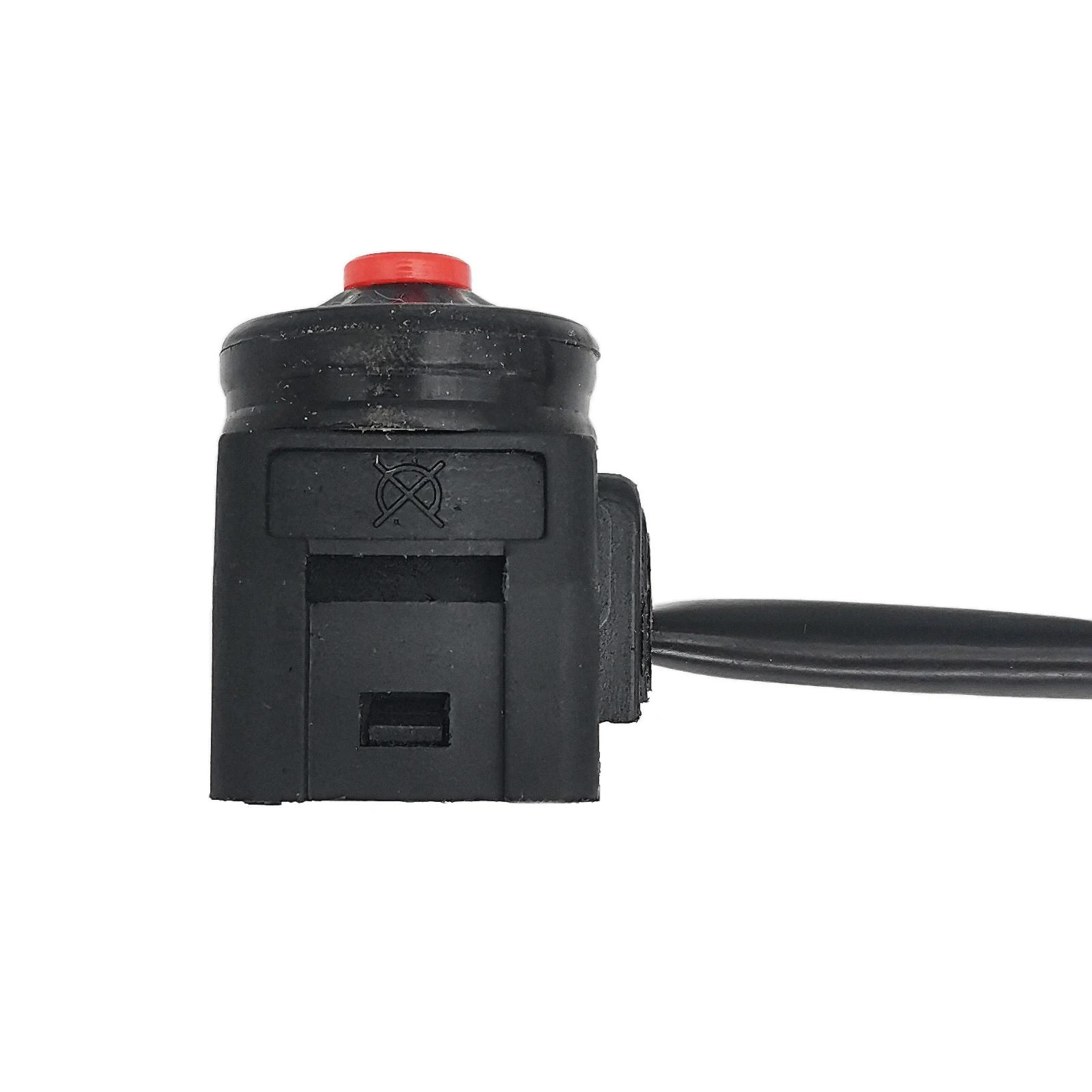 Joli universel pour moto, bouton poussoir rouge, démarreur de klaxon, vélo, RL, UTV, tourisme, sport