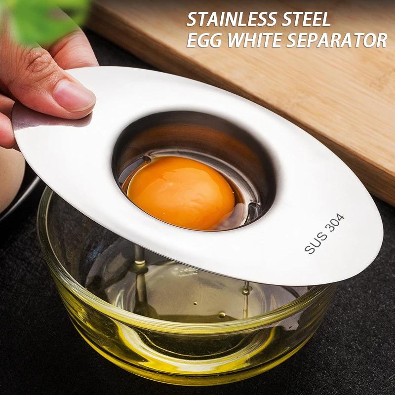 Outils de séparation de blanc d'œuf en acier inoxydable, Gadgets de filtre de jaune d'œuf, accessoir