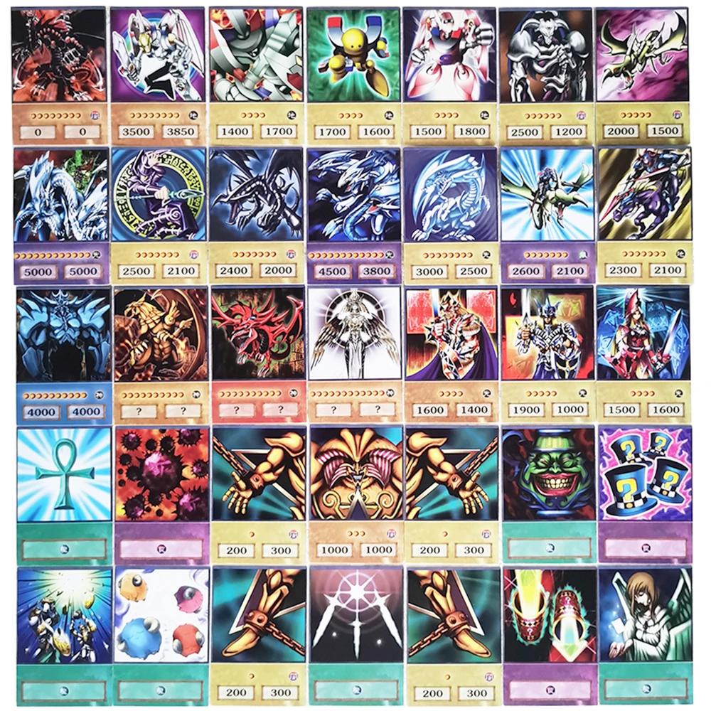 100 pièces Yu-Gi-Oh Anime Style cartes yeux bleus magicien foncé Exodia Obélisque Slifer Ra Yugioh D