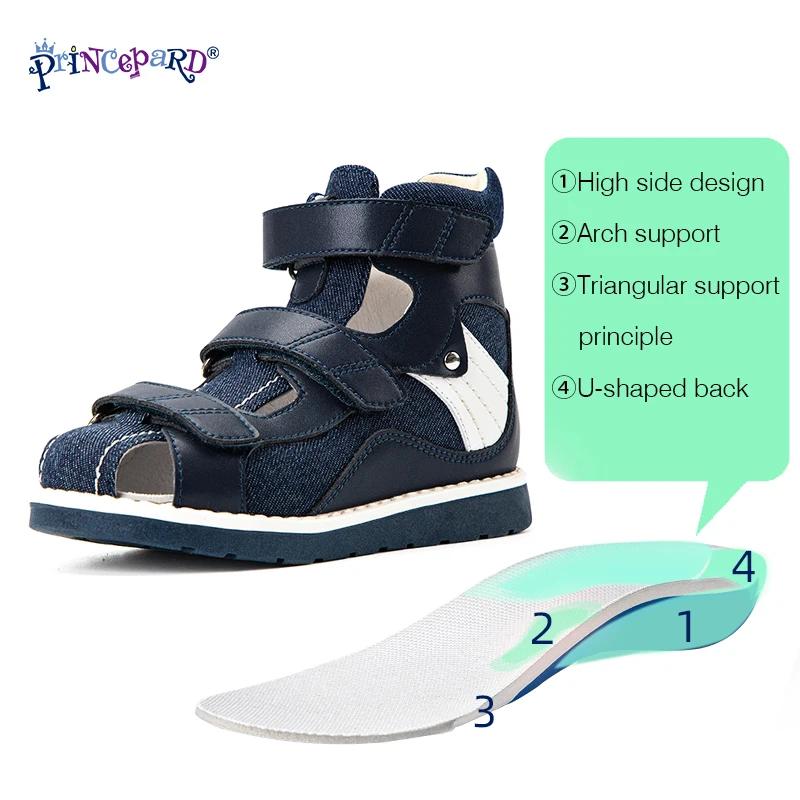 Rosa Epard-Sandales en Denim pour Enfant, Chaussures d'Été Respirantes, Fermées, Orth4WD, Dos Haut, 