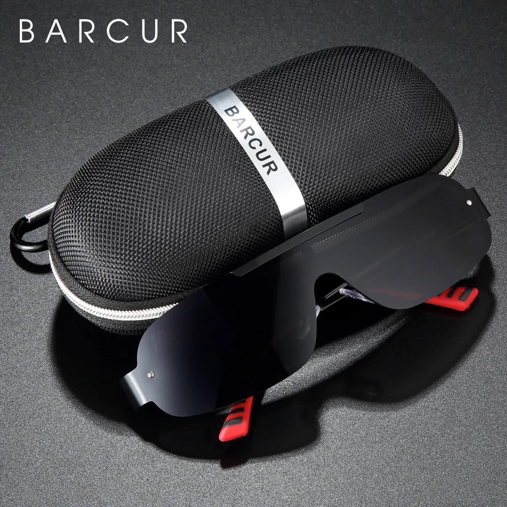 BARCUR – lunettes de soleil polarisées en aluminium et magnésium pour homme, protection UV400