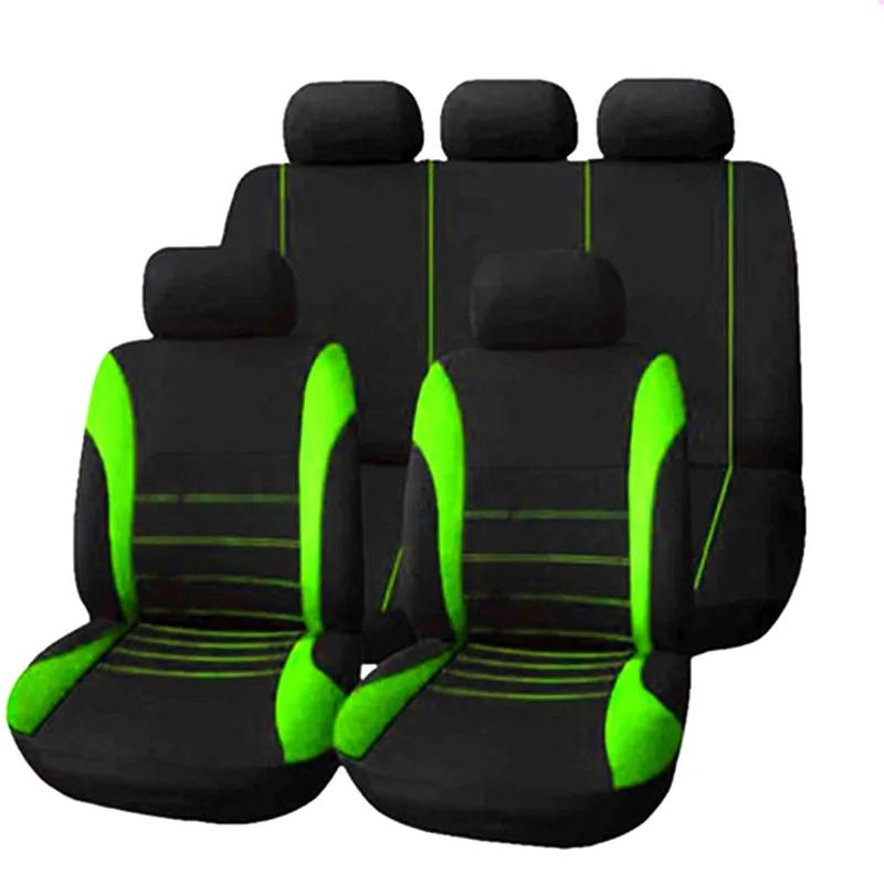 Housse de siège de voiture en tissu Polyester, pièces automobiles, ensemble de 2/4/9 pièces, coussin