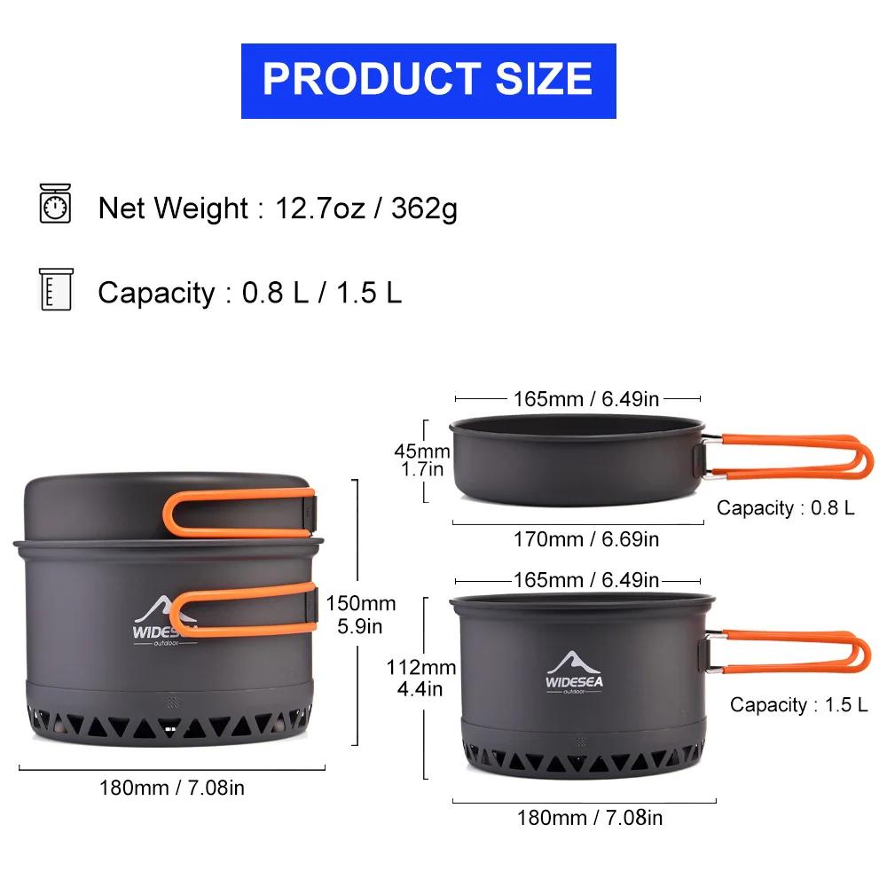 ESEA-Batterie de cuisine pour camping, ensemble de cuisson en plein air, cuisinière à chaleur, usten