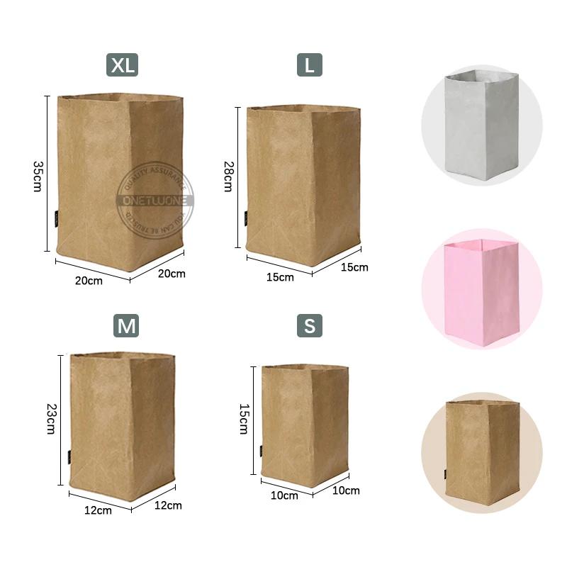 Sac en papier Kraft pour Fruits et légumes, conteneur de stockage de pain multifonction, outil de cu