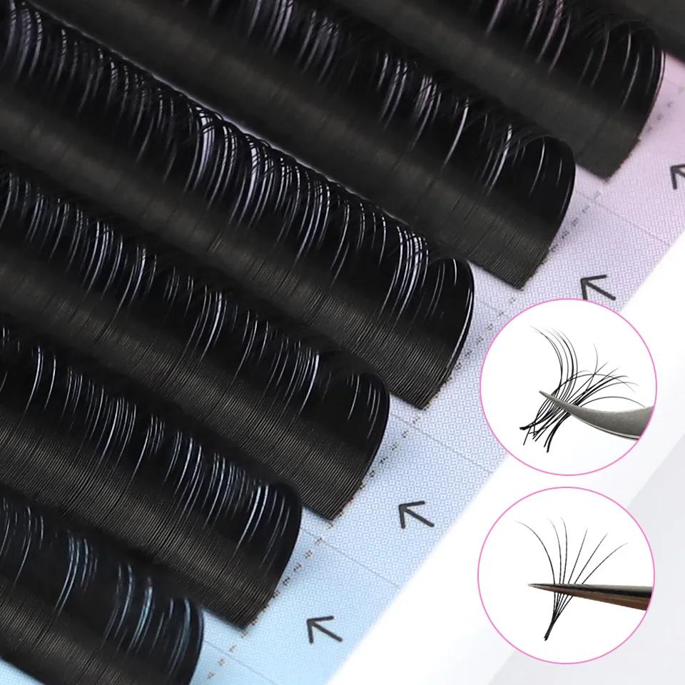 RUJADE 10 plateaux/lot vente en gros Extension de faux cils individuels vison cils de Volume russe c