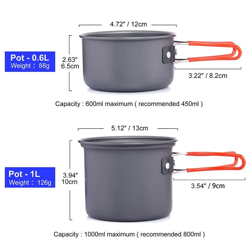ESEA-Ensemble d'ustensiles de cuisine de camping, ustensiles de cuisine d'extérieur, fournitures d'é