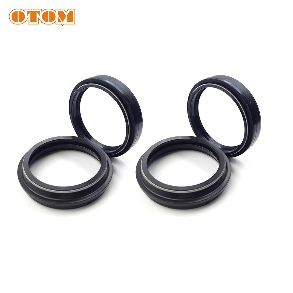 OTOM-Amortisseur de fourche avant de moto 48mm, joint d'huile, anneau scellé anti-poussière pour KTM