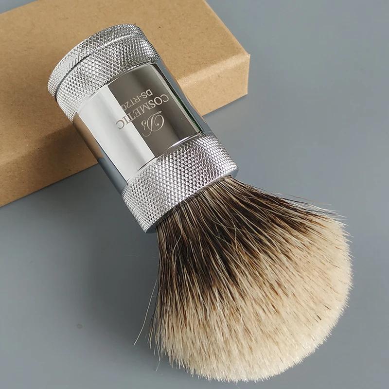Dscosmetic – brosse de rasage réglable à deux bandes pour poils de blaireau
