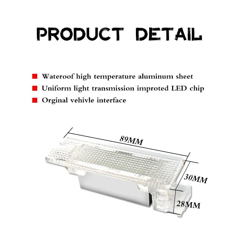 Lumières LED contrastées pour coffre à bagages, lumières de coffre, 12V, VW Caddy, Eos, Golf, Jetta,