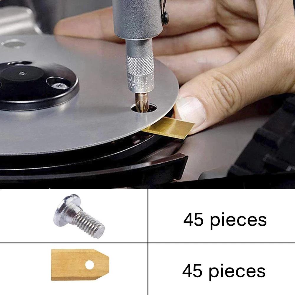 35*18*0.45mm lame de coupe tondeuse à gazon tondeuse à gazon remplacement pièce de coupe pour Husqva
