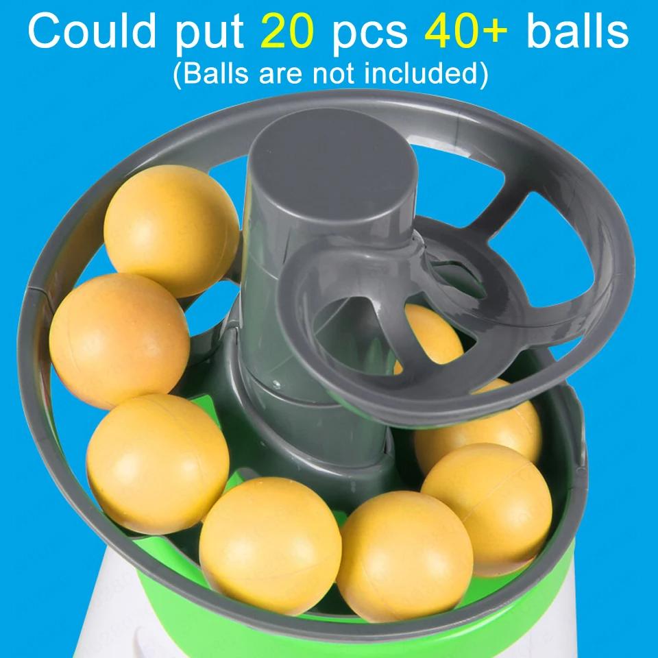 Pichet de balle de Tennis de Table Portable amélioré, Version double alimentation, Robot de balle de