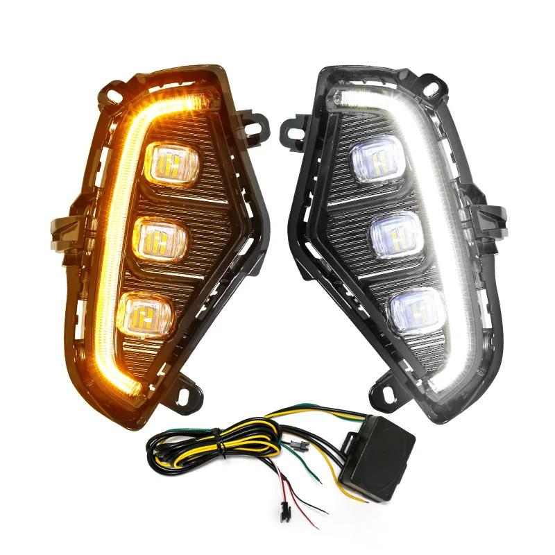 Feu de jour DRL Led antibrouillard Toyota RAV4 2019 2020 2021, clignotant, accessoires