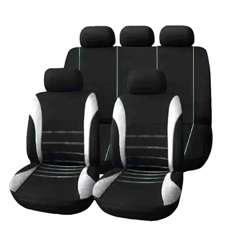 Housse de siège de voiture en tissu Polyester, pièces automobiles, ensemble de 2/4/9 pièces, coussin