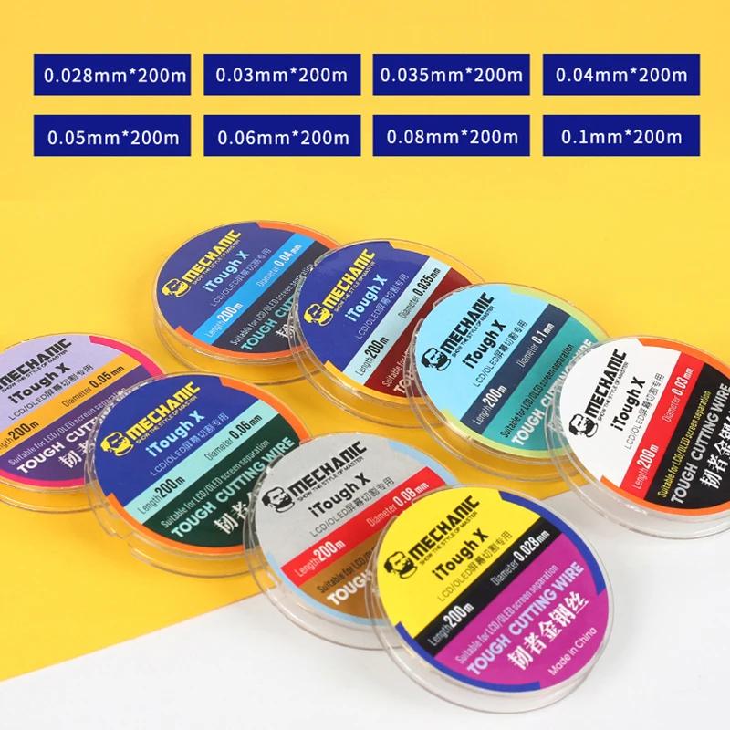 Fil d'acier spécial mécanique de haute dureté, 5 pièces/lot, pour séparation d'écran LCD de téléphon