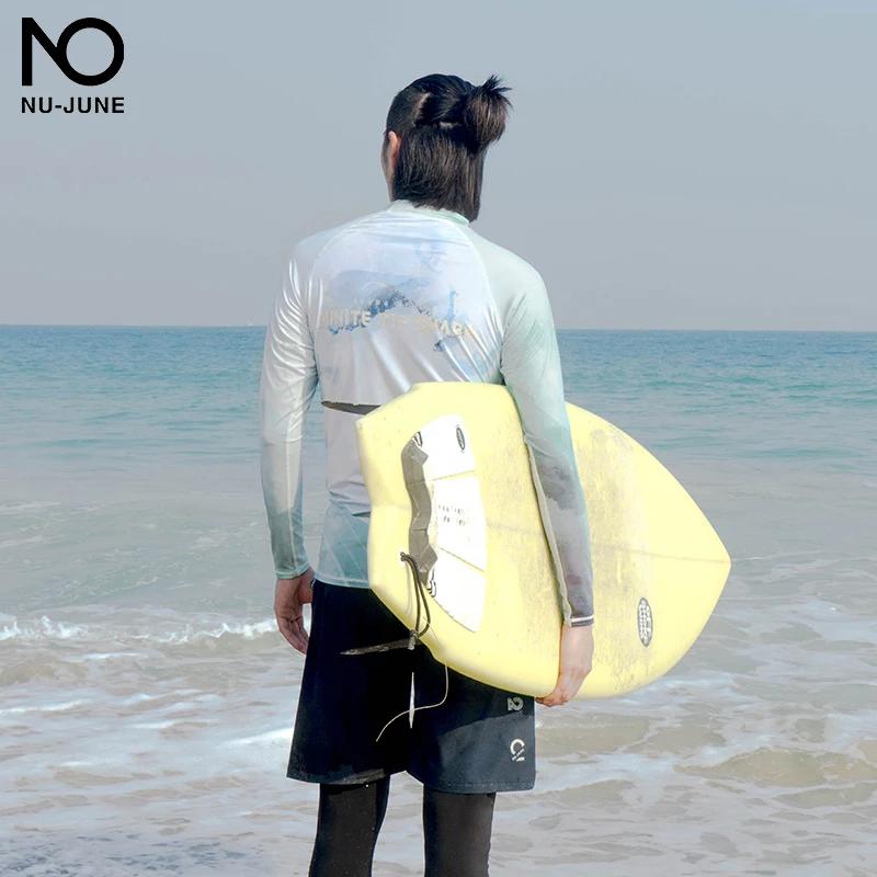 Maillot de bain à manches longues pour homme, chemise de surf pour voile de natation, protection UV,