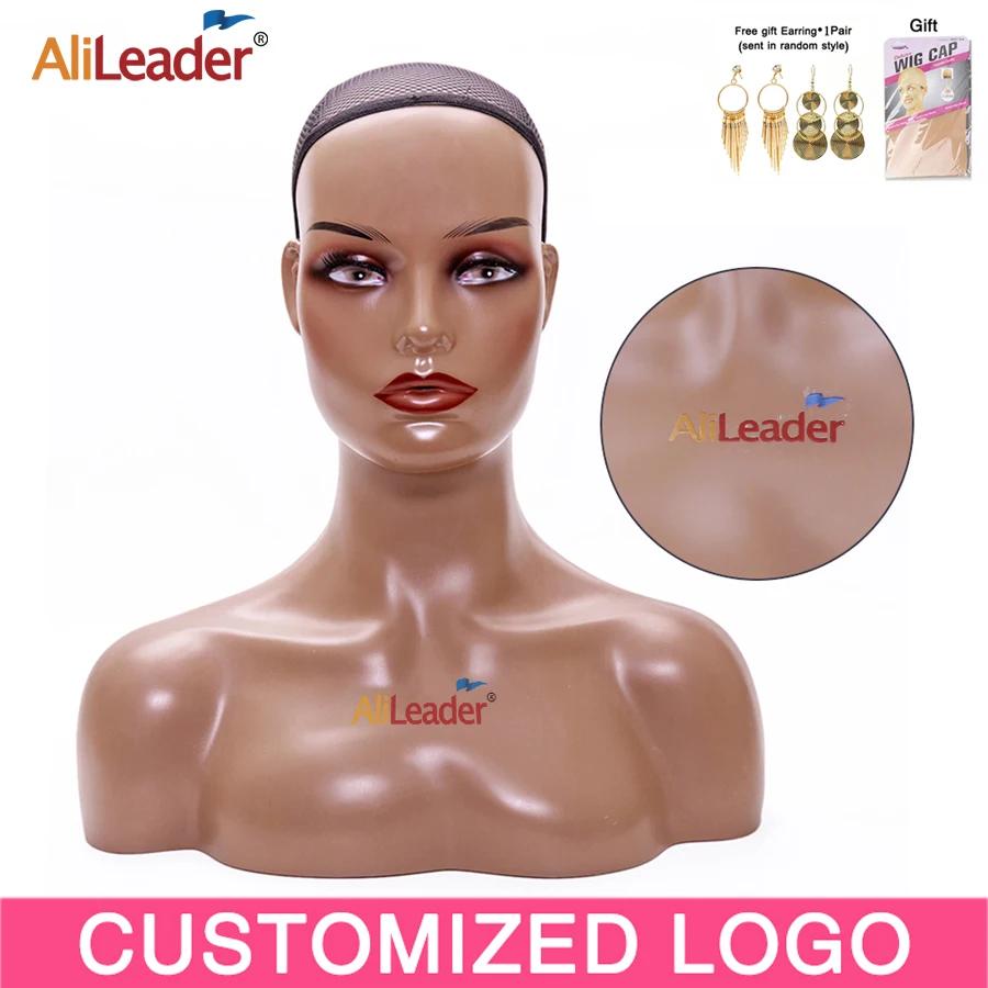 Tête de mannequin femme avec épaule tête de mannequin buste support de tête de perruque avec maquill