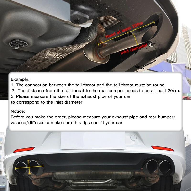 Tuyaux d'échappement double en acier inoxydable 304, Type H pour silencieux de voiture universel, mo