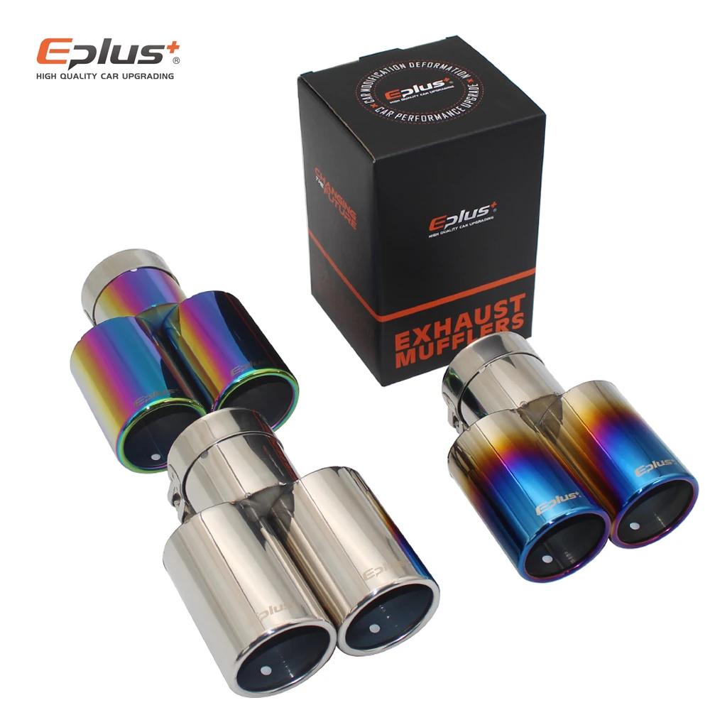 Eplus – silencieux de style de voiture, pointe de tuyau d'échappement, plat, universel, droit, en ac