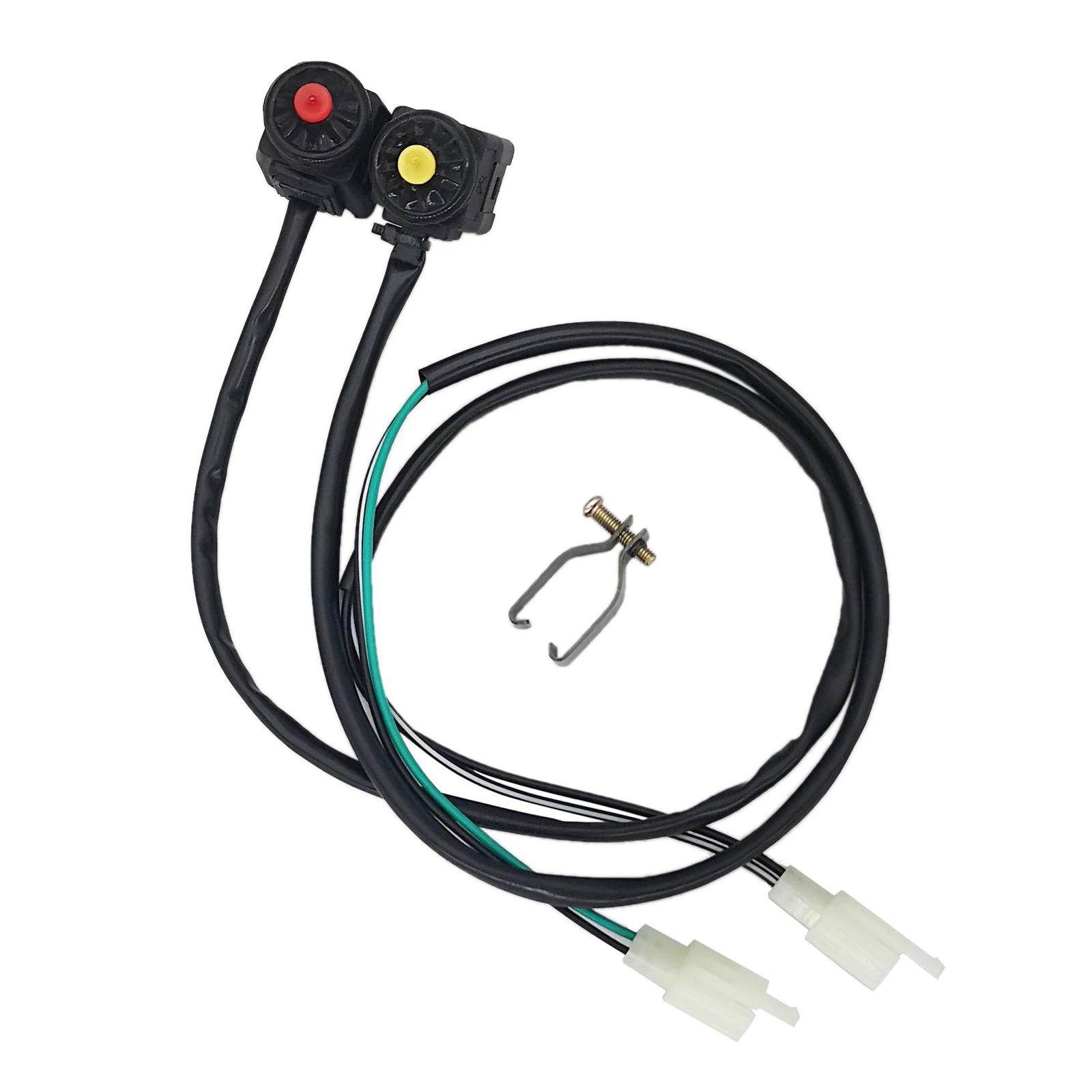 Joli universel pour moto, bouton poussoir rouge, démarreur de klaxon, vélo, RL, UTV, tourisme, sport