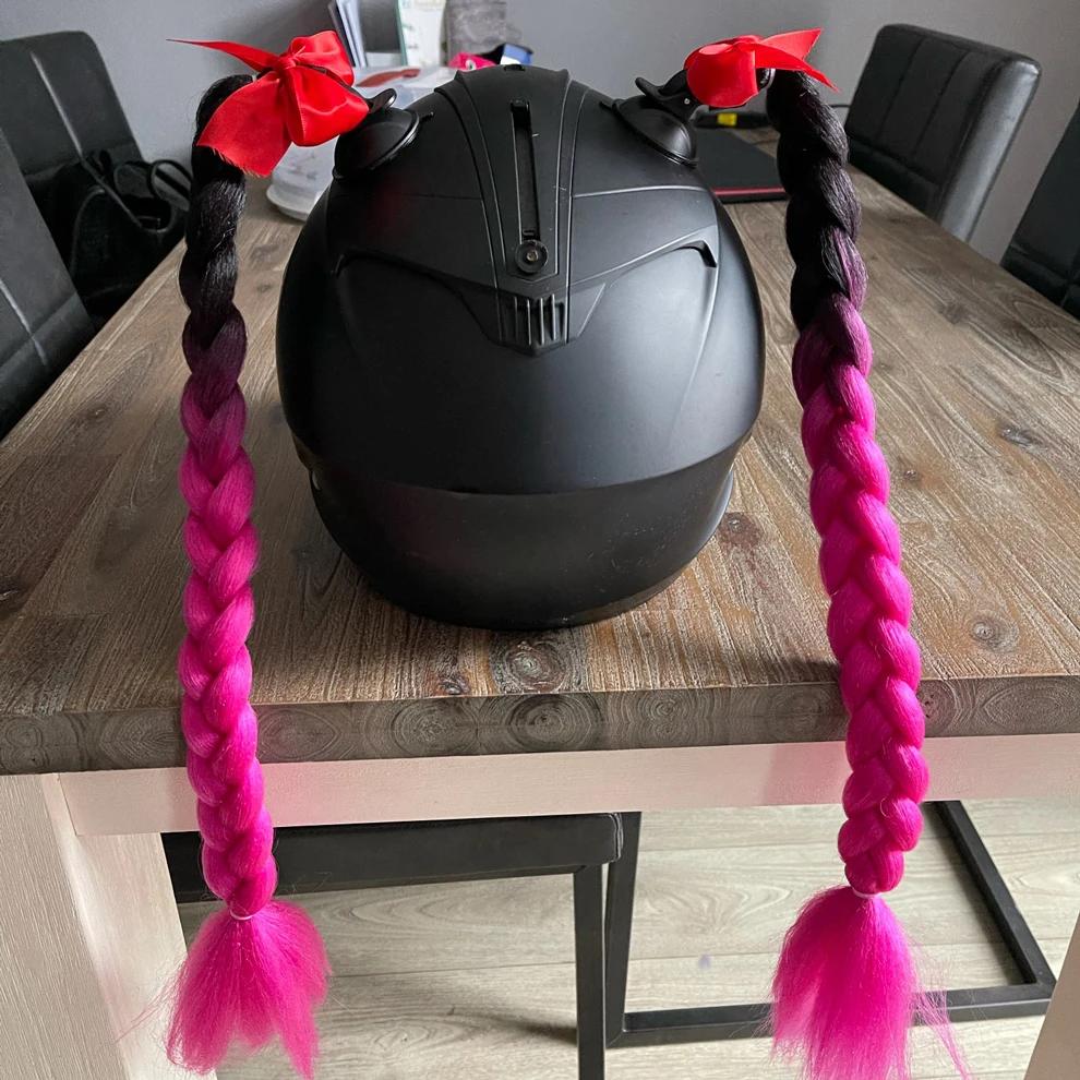 24 pouces haute qualité casque tresses Jumbo perruques tresses cheveux queue de cheval pour moto cyc