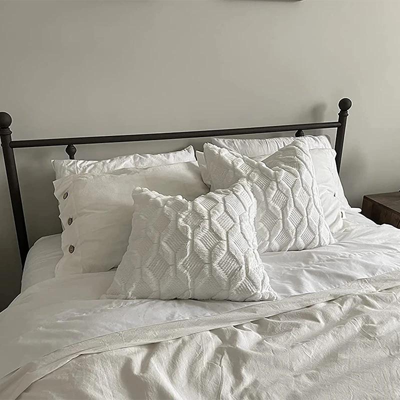 Doux Peluche Laine Courte Velours Décoratif Housses de Coussin Luxe Style pour canapé Chambre Beige 