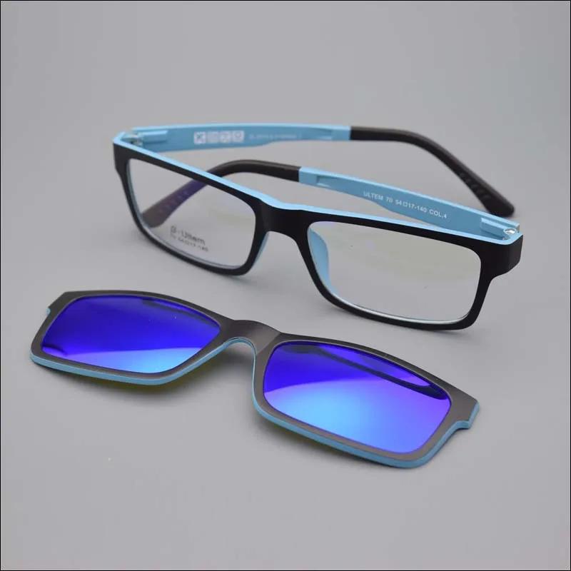 Lunettes de soleil ultra-légères à clip magnétique, monture de myopie, lunettes polarisées, lunettes